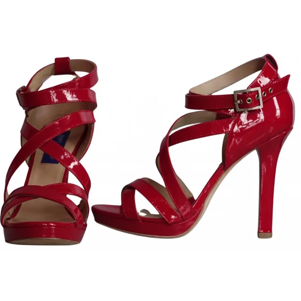 Jimmy Choo Red Strappy Heels
